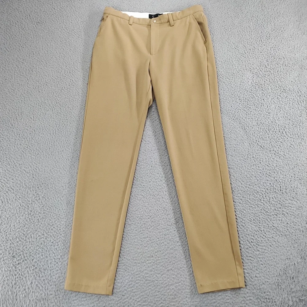 Quince Chino Pants Mens 32x31 Beige Good Slim Stretch Tapered Travel M-PNT-6